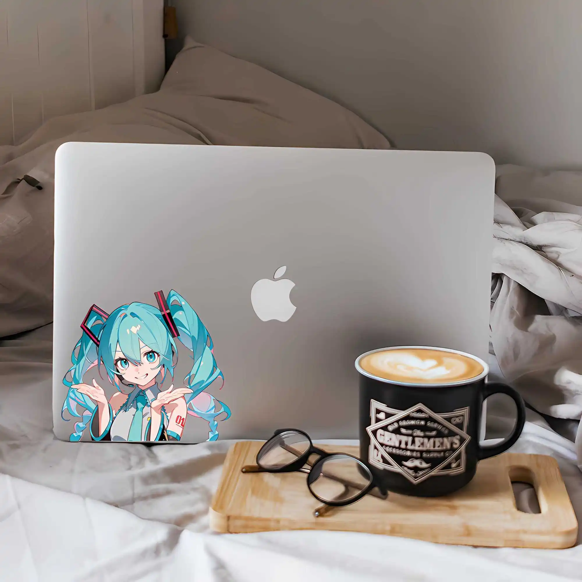 H atsune Miku MIKUอะนิเมะนิเมะกันน้ําการ์ตูนรถสติ๊กเกอร์ตกแต่งส่วนบุคคลยานพาหนะไฟฟ้าiPadสติ๊กเกอร์