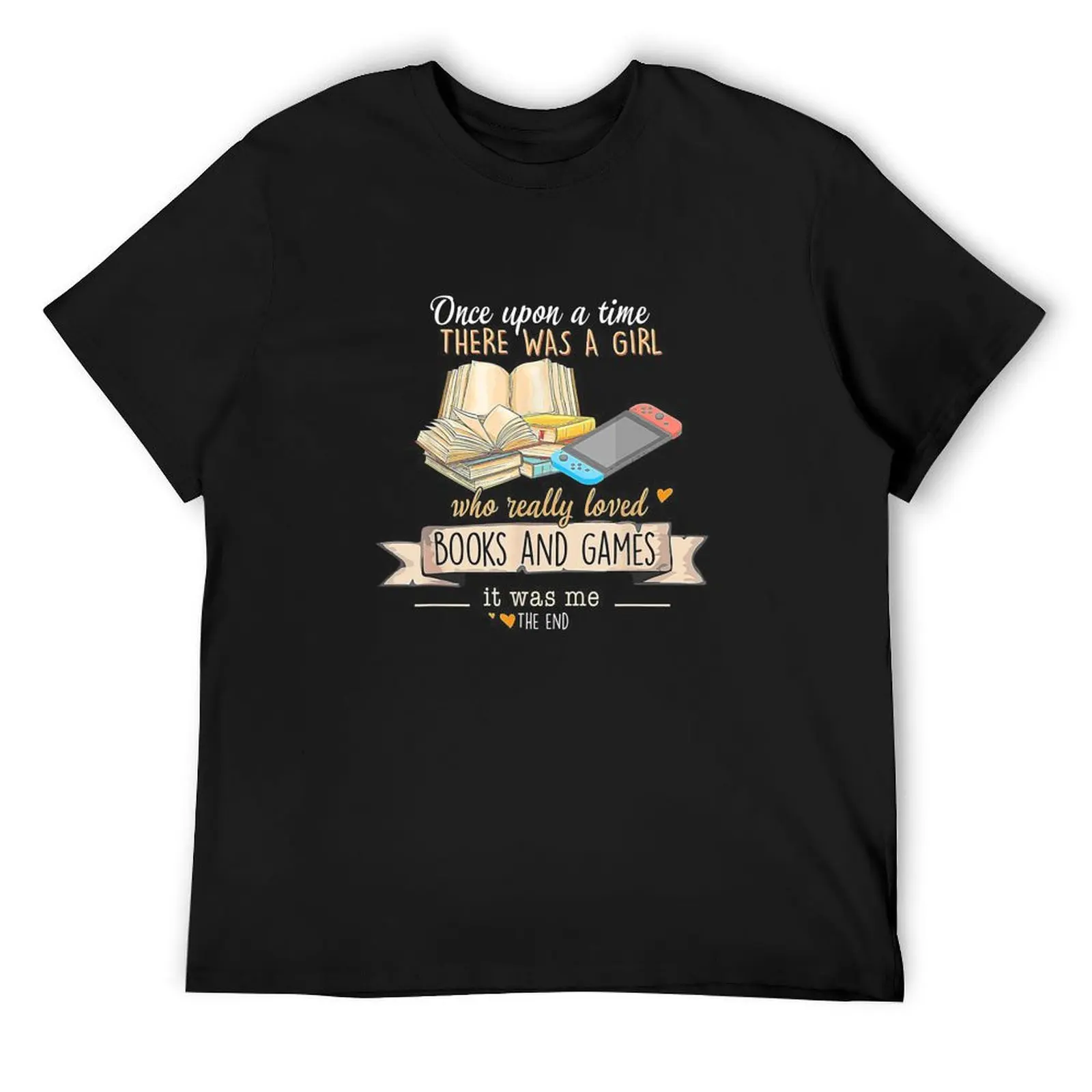 

There Was A Girl Who Really Loved Books And Games T-Shirt cute tops cheap stuff anime figures workout shirts for men