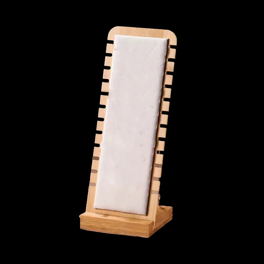 1PC, Bamboo Vertical Jewelry Necklace Display Stand, Suitable for Jewelry Display Sales and Family Necklace Display.