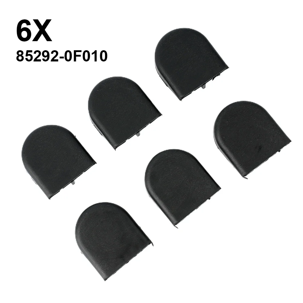 

6Pcs Car Replacements Black Wiper Heads Covers Cap For YARIS French Build Nov.2005-date For COROLLA VERSO Feb.2004-Jul. 2010