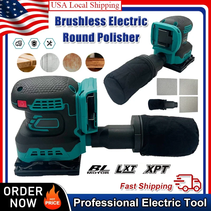 

Электрический аккумуляторный диск Makita, произвольная орбитальная бесщеточная шлифовальная машина, шлифовальный полировщик, 3-скоростная шлифовальная машина, подходит для батареи 18 В