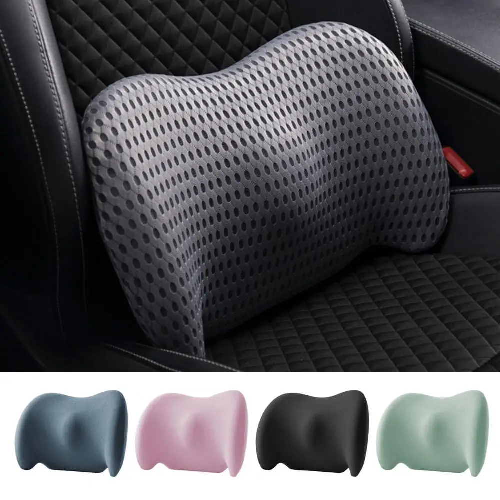 

Car Cushion Breathable Memory Foam Lumbar Support Pillow for Driving And Office Chair Ergonomic Waist Protection Back Cushion