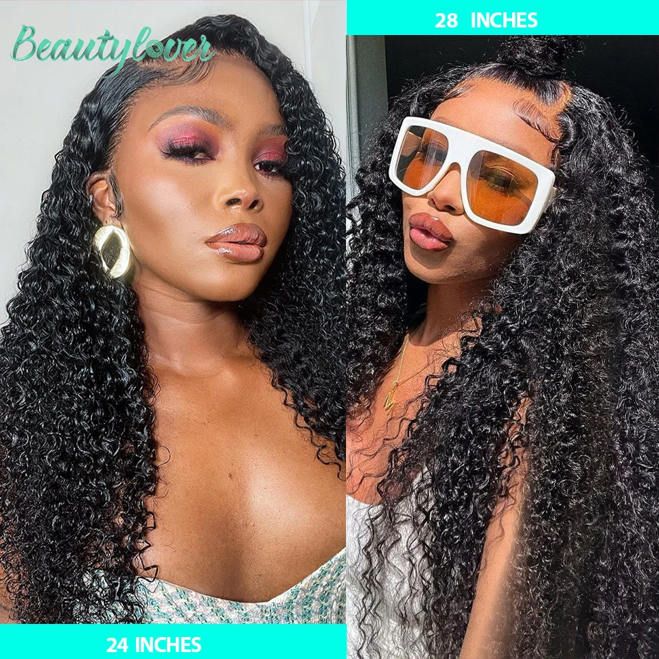 

360 Lace Wig Human Hair Pre Plucked Jerry Curly Wig 30 32 34 Inch Transparent 13x4 Lace Frontal Wig Kinky Curly Wig Beautylover