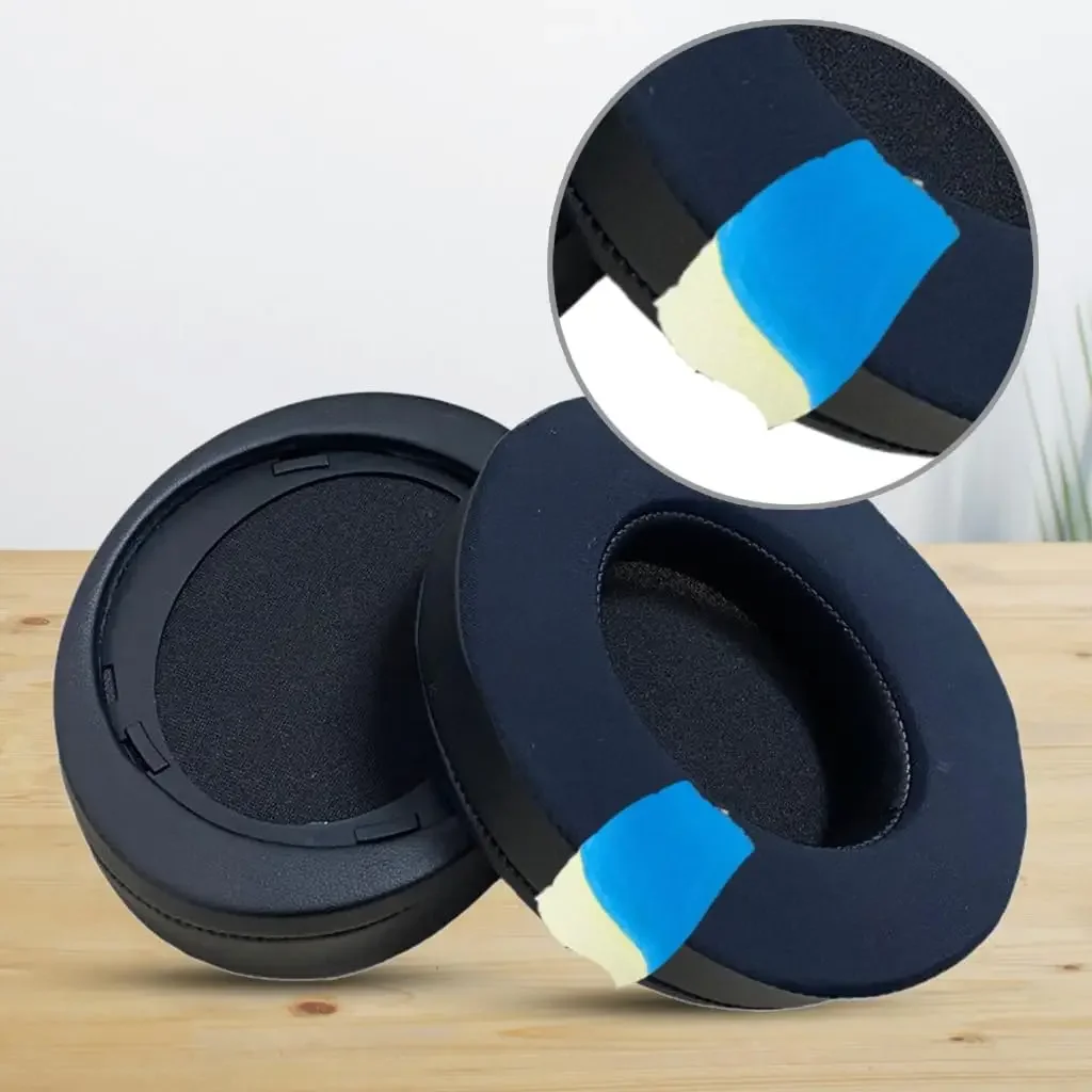 Cuscinetti auricolari in spugna di memoria a rete da calcio in gel di raffreddamento per cuffie over-ear SHP9500 Cuscinetti auricolari per paraorecchie