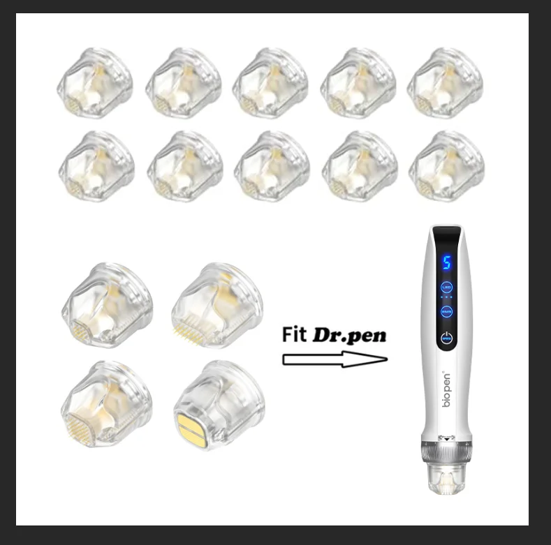 Сменная головка Bio Pen Q2, 9-контактный, 14-контактный, 25-контактный игольчатый одноразовый картридж с иглой для ручки Derma