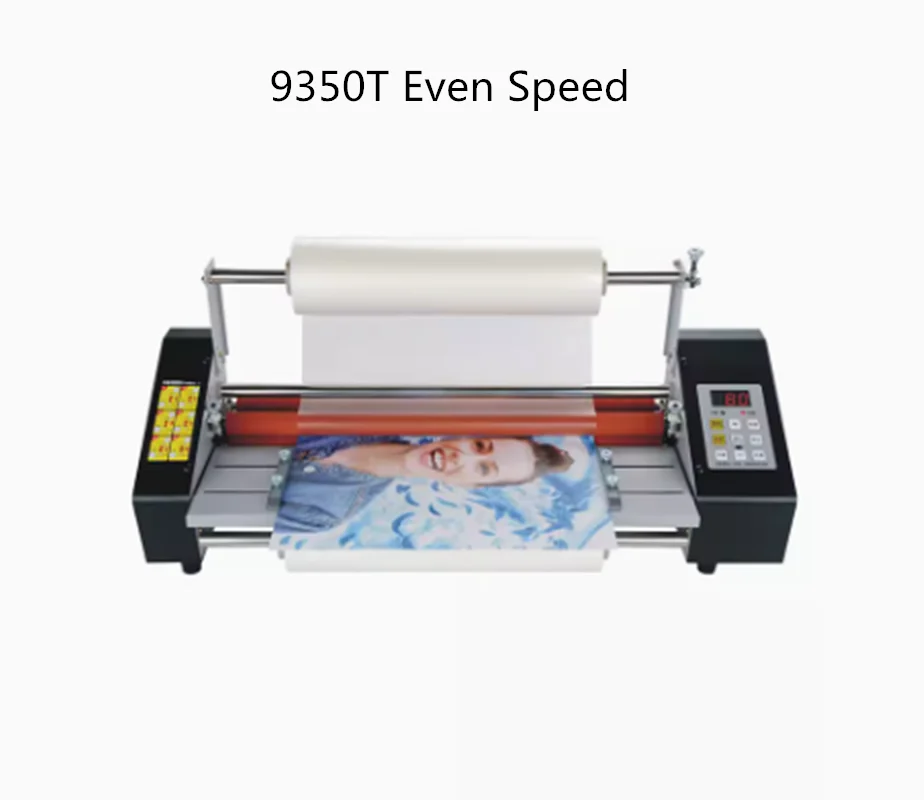 1PC 12th 9350 Speed Control, Even Speed A3+ four roll laminator hot roll laminator and common laminator Adjustable speed