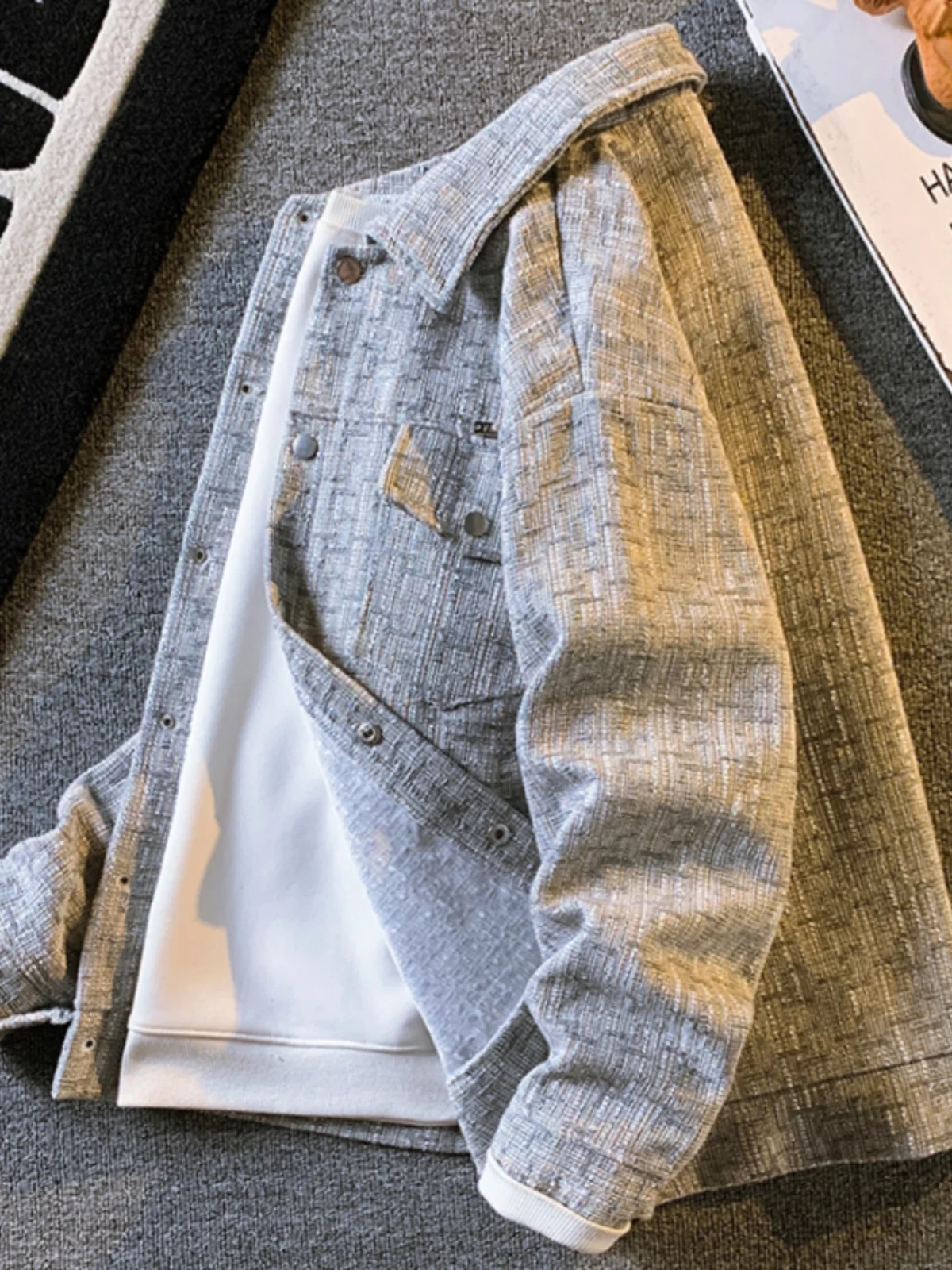 

Мужская осенняя вязаная куртка в клетку в стиле преппи, корейский трендовый бренд, универсальная, высококачественная, повседневная, для работы, молодежная, из полиэстера, длинная...