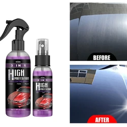 3 In 1 Car Ceramic Coating Spray 30/100ml High Protection Quick Car Wax Polisher Auto Wash&Wax Hydrophobic Top Car Coat Spray