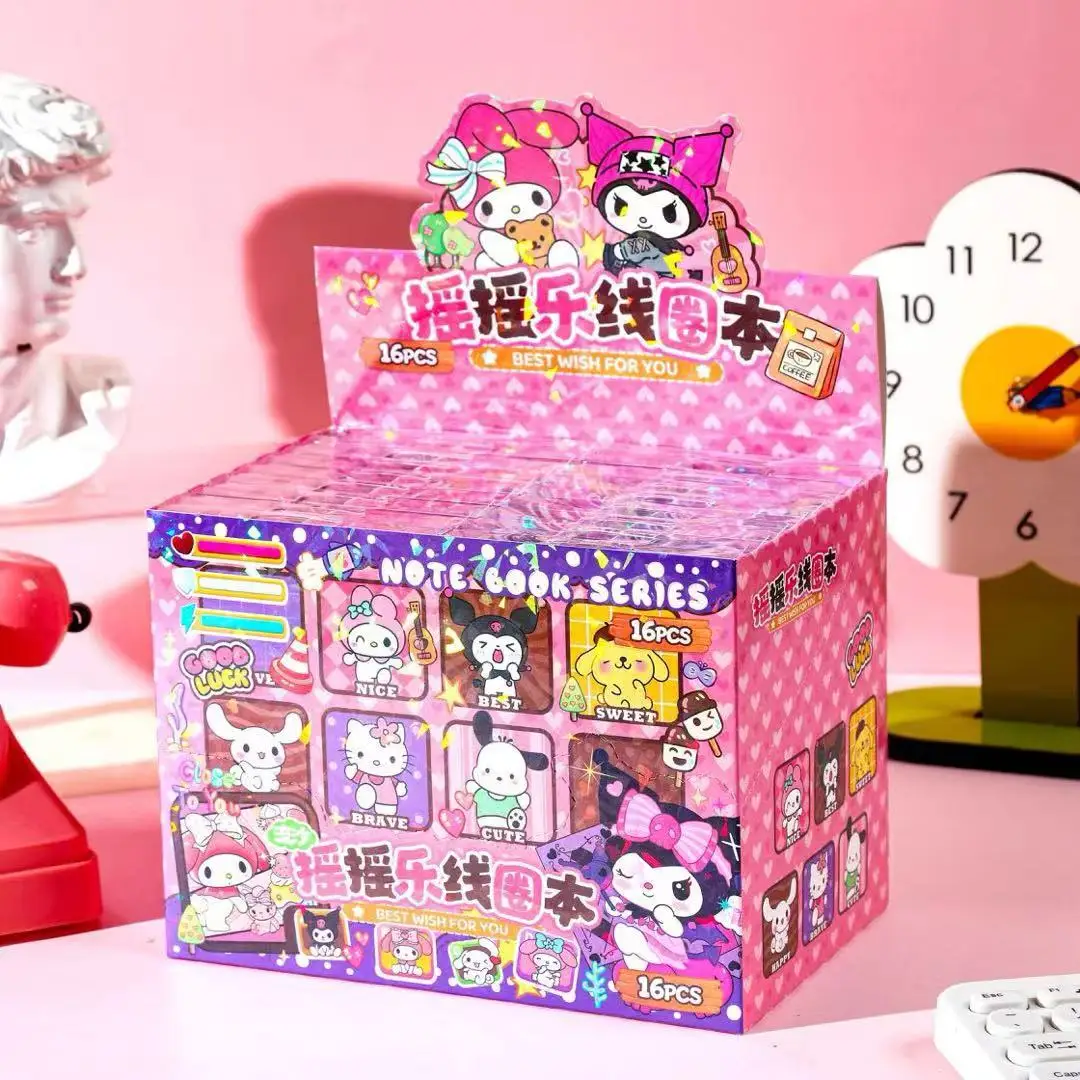 

НОВИНКА: Набор для творчества Hello Kitty, Kuromi, Melody: милый DIY-набор для ведения дневника с блокнотом на спирали, подвесками и канцелярскими принадлежностями.