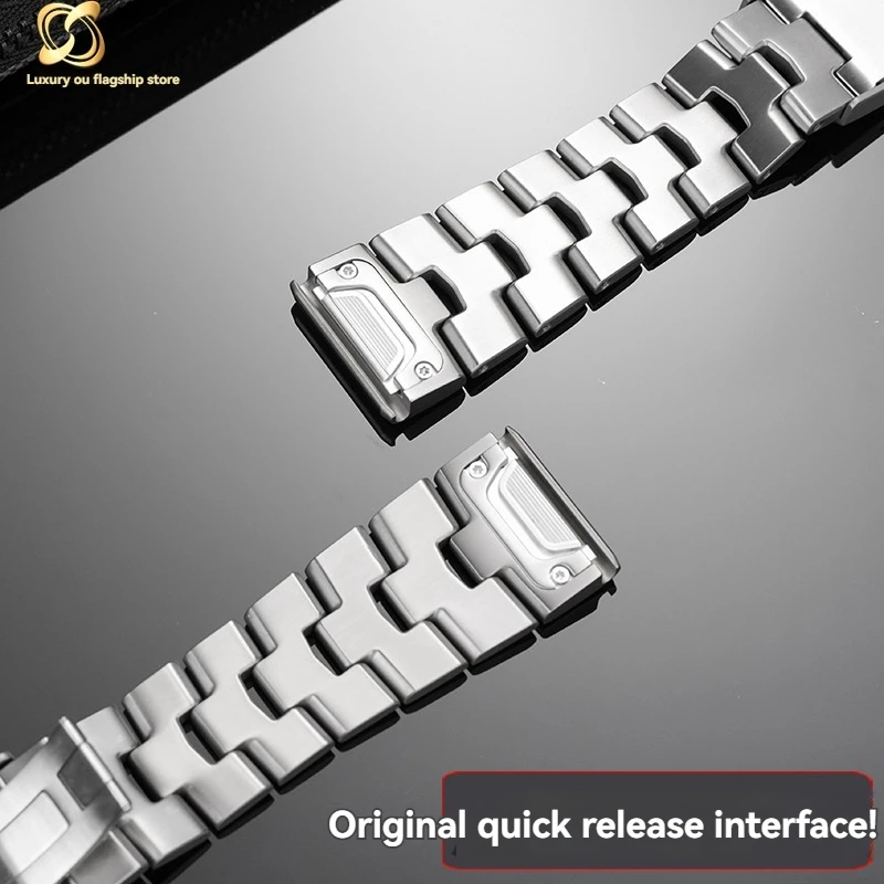 for Garmin Watch Band 22mm 26mm Titanium Band Fenix 8 7X 7/6 6x Pro 5x Plus Forerunner 965 Quick Release Titanium Alloy Bracelet