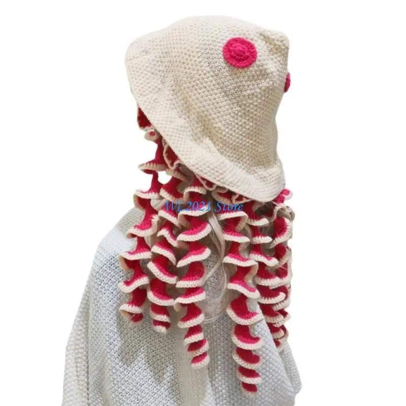 G5GC Creative Hoyfish Hat Warm Pullover Caps البالغين المراهقين في الهواء الطلق نشاط الرأس