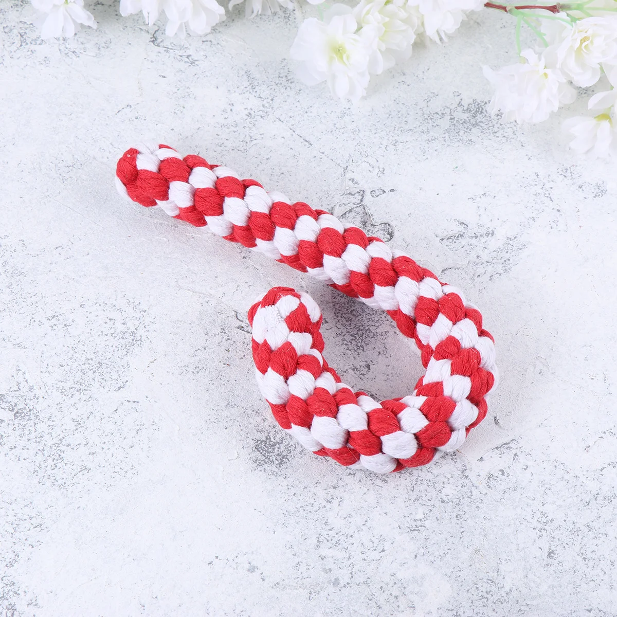 

Christmas Cotton String Walking Stick Pet Chew Weaving Rope Dog Molar Tooth Cleaning Bite Playthings Random Color