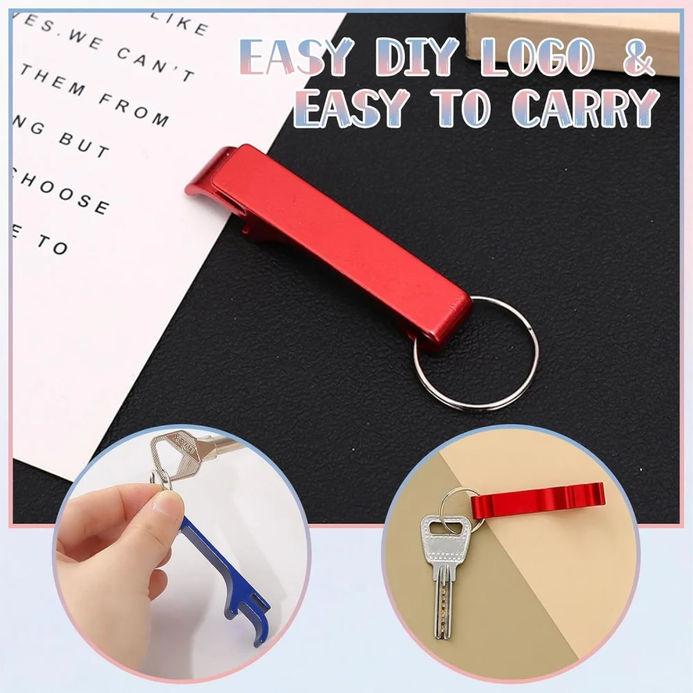 10-100 قطعة مختلط المعادن سلسلة مفاتيح محمولة فتاحة الزجاجات لعيد ميلاد الزفاف الضيوف بار الصيف حفلة هدية تذكارية شنطة هدايا