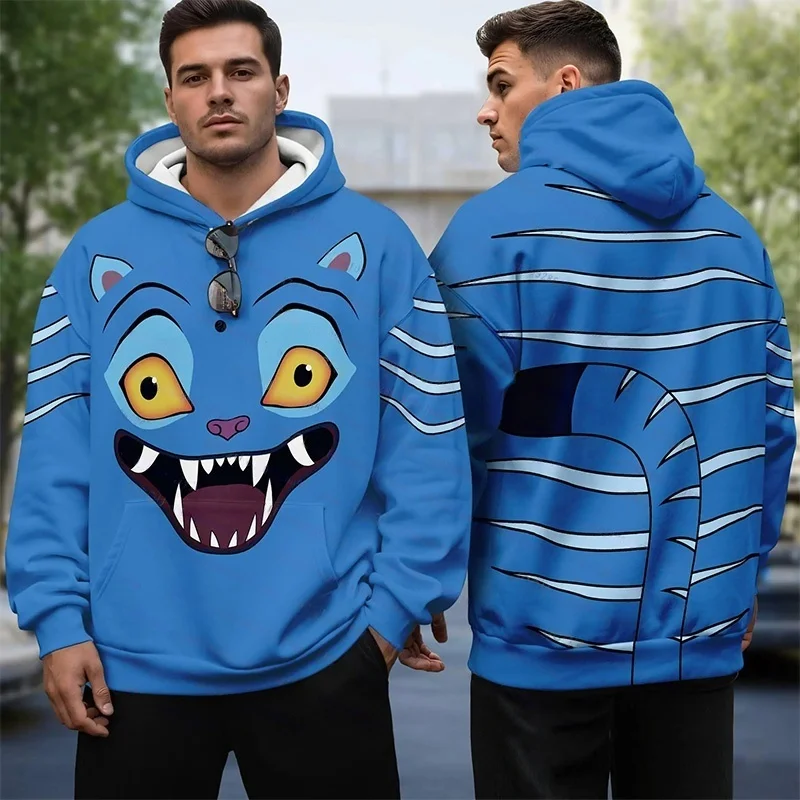

25 KPop Demon Hunters Saja Boys Huntrix Derpy Tiger Hoodie Pullover Character Graphic for Men's Women's Unisex Adults' Halloween