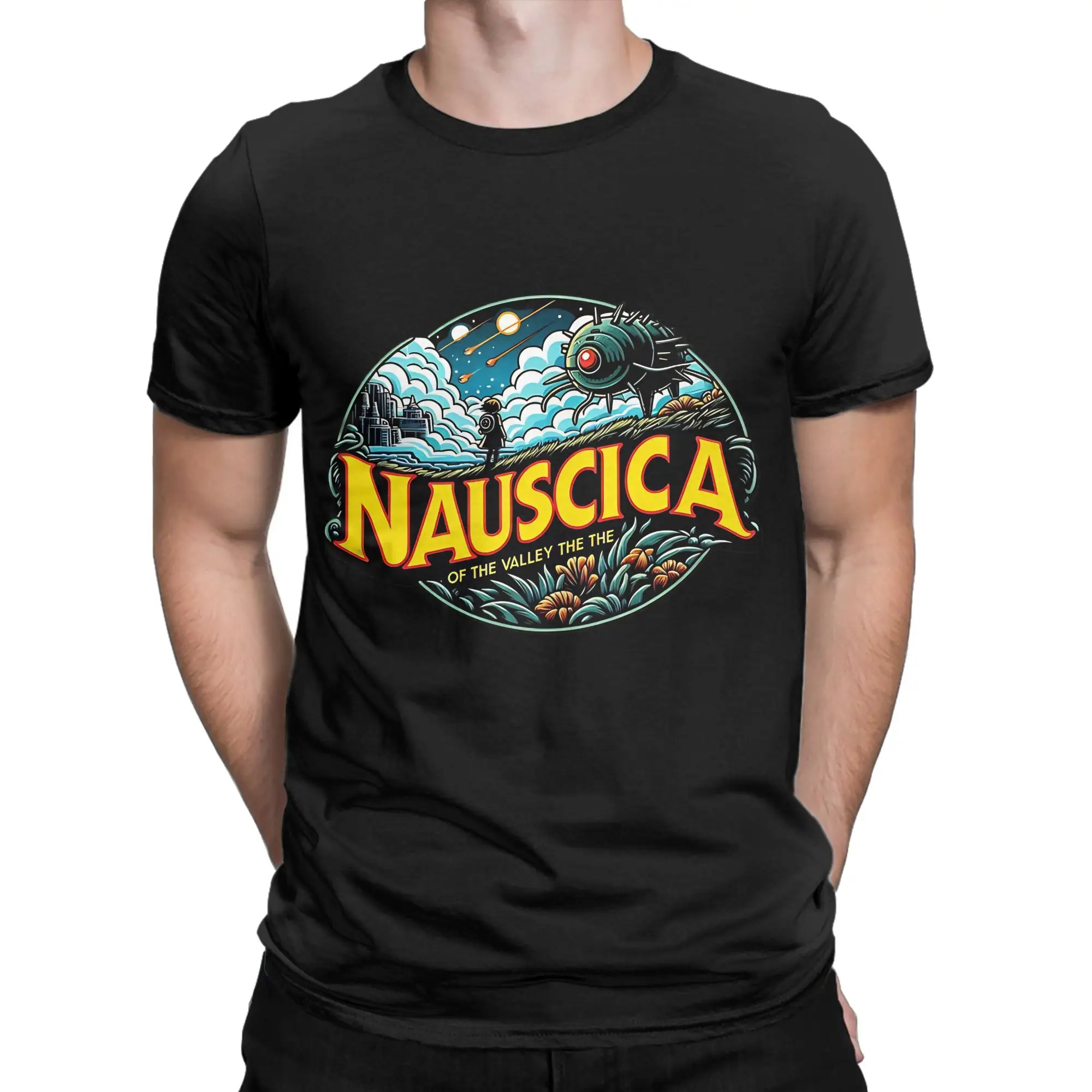 nnausicaa of the valley of the wind Oversized Novelty 100% Cotton T-Shirt nNausicaä of the Valley of the Win Tops Tees For Men
