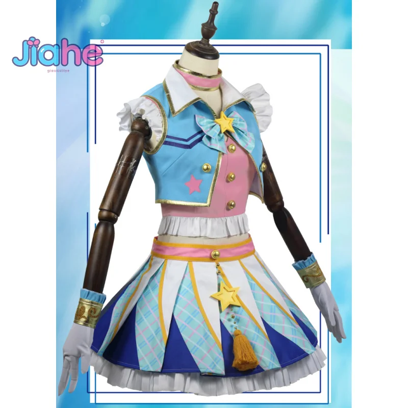 

Anime Aikatsu！Amahane Madoka Cosplay Costume Women sweet dress necklaces prop sock glove Halloween Christmas Lolita uniform suit