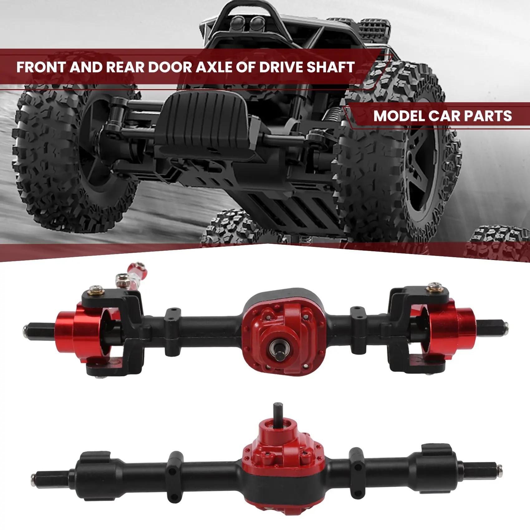 

FBIL-Metal Front & Rear Bridge Axle With Drive Shaft For MN D90 D91 D96 D99S MN-90 MN99S 1/12 RC Car Upgrade Parts