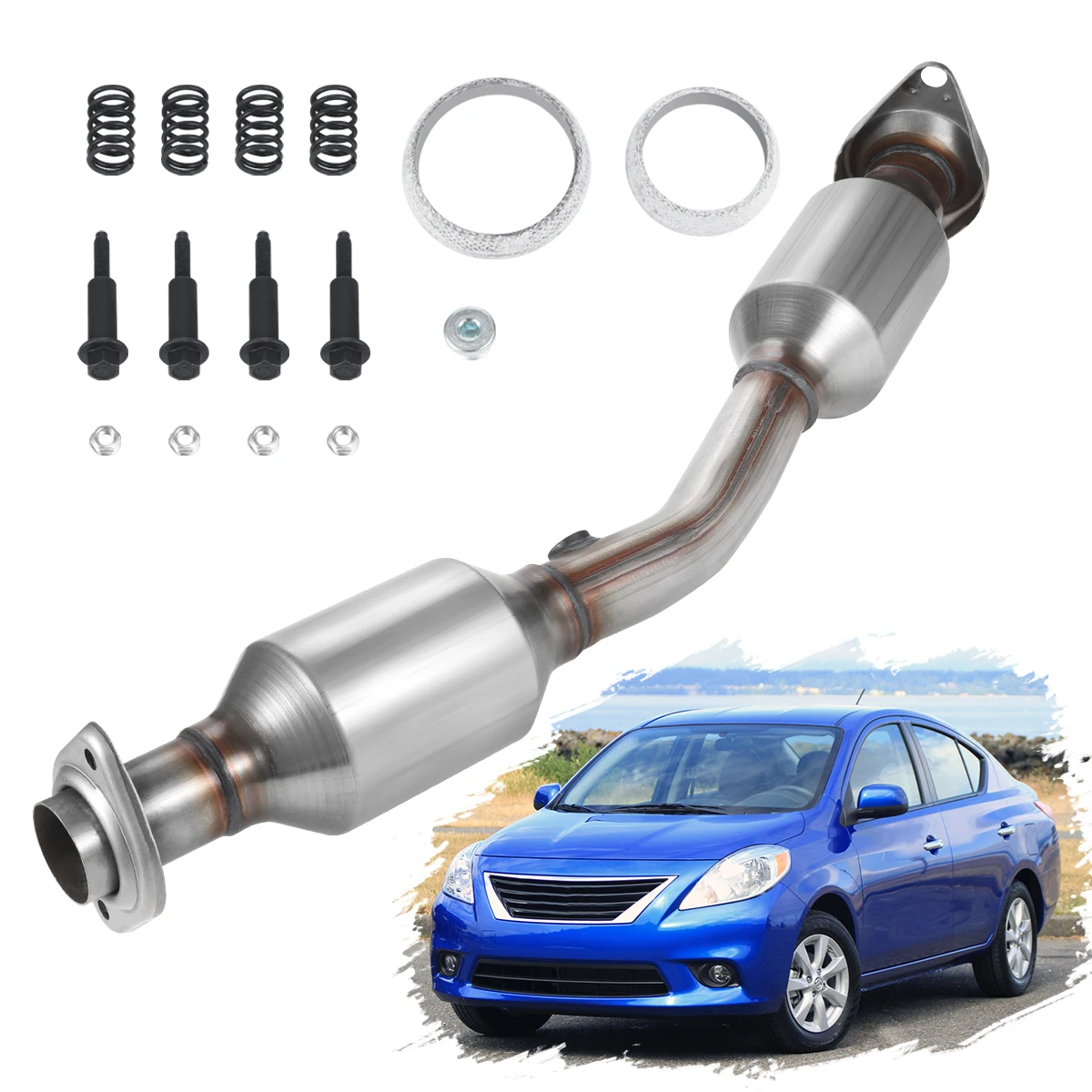 

Catalytic Converter For Nissan Versa 1.8L 2007 2008 2009 2010 2011 2012 Exhaust Manifold Catalytic Converter w/Gaskets