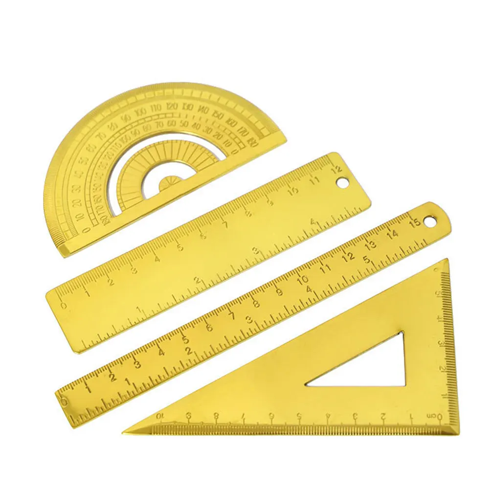 

2 pcs Stainless Steel Ruler School Supplies Drafting Tools Drawing Ruler Small Size Precise Scale Study Stationery Gift