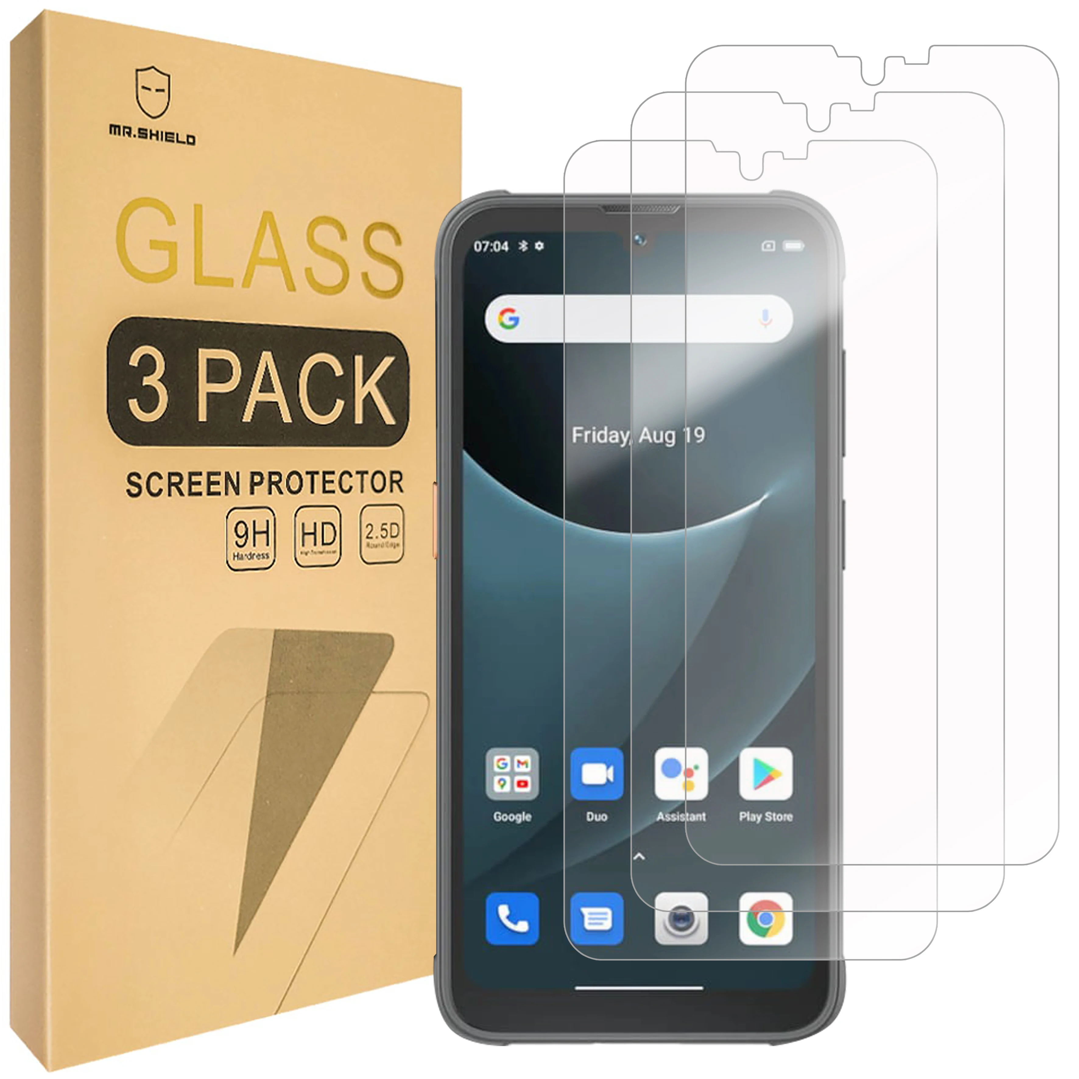 Mr.Shield [3-Pack] Screen Protector For Blackview BV5200 Pro/Blackview BV5200 [Tempered Glass] [Japan Glass with 9H Hardness]