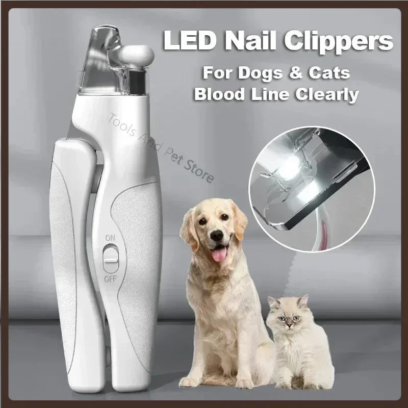 

LAIKA LED Pet Nail Clippers Professional Cats Claw Blood Line Scissors Dog Nail Trimmer Grooming Cutter for Animals Pet Supply