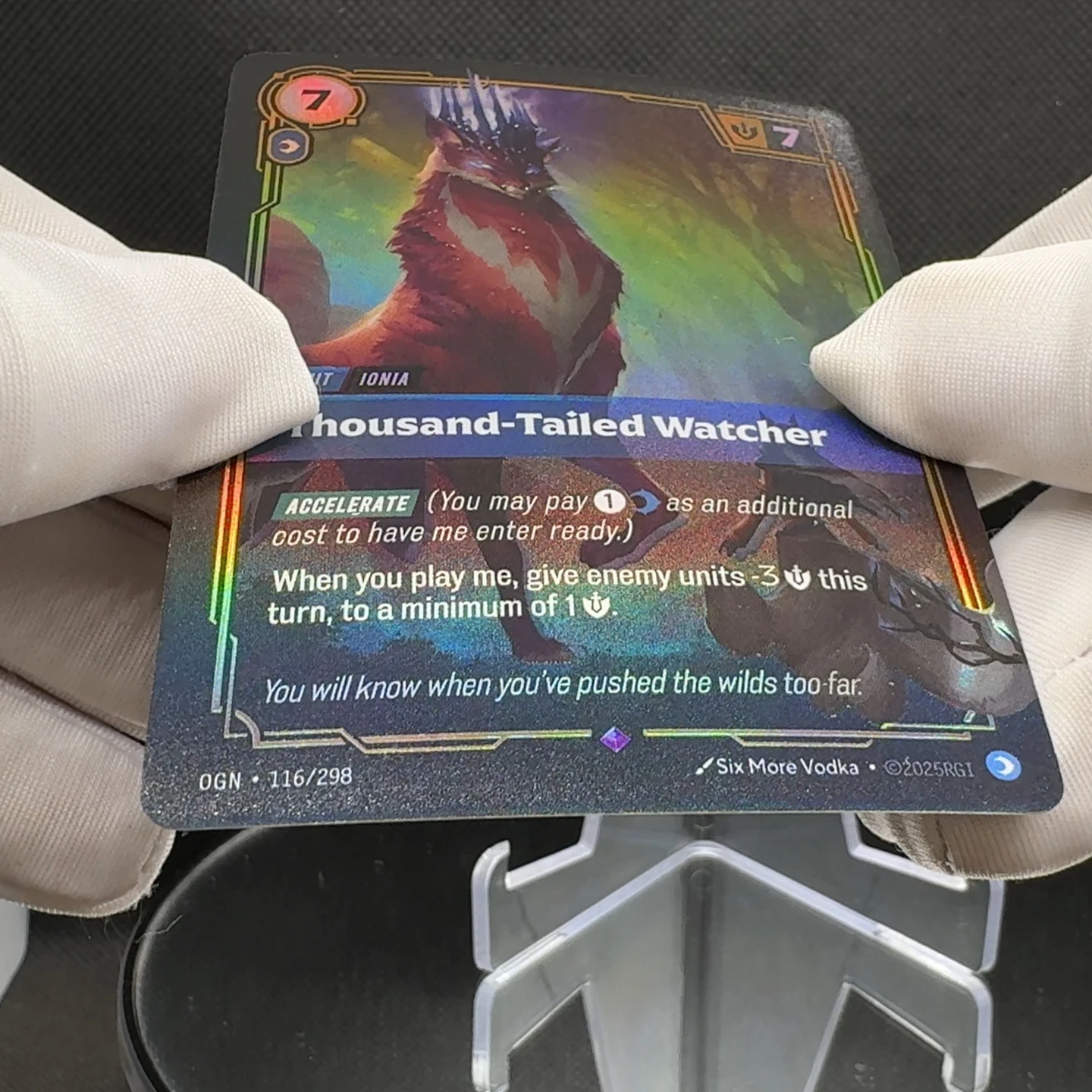 League of Legends Riftbound Thousand-Tailed Watcher OGN-116 Card