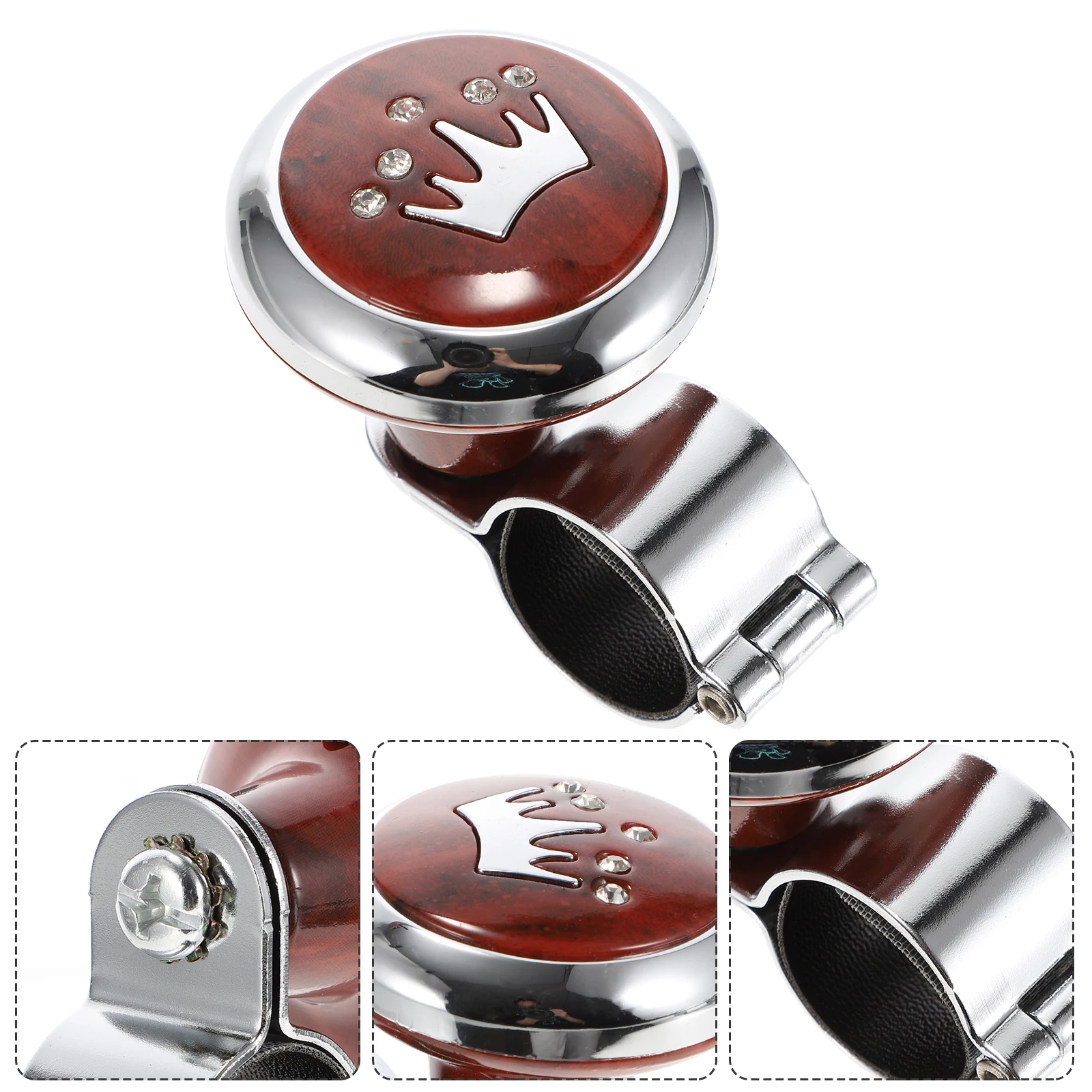 

Steering Wheel Booster Knob Durable ABS Material Easy Installation Long Time Driving Aid Control Ball Car Supplies Perfect Match