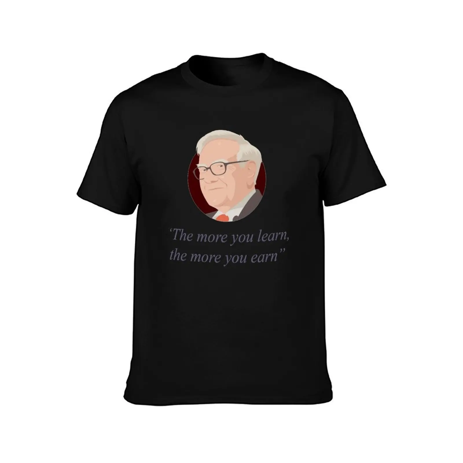 Warren Buffett quote T-Shirt Fashion Casual Short Sleeve Top T-Shirt