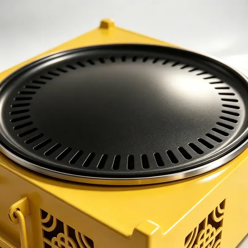 Smokeless Charcoal Grill Stainless Steel Desktop BBQ Portable Indoor Outdoor Cooking Heater for Home Winter Barbecue Party