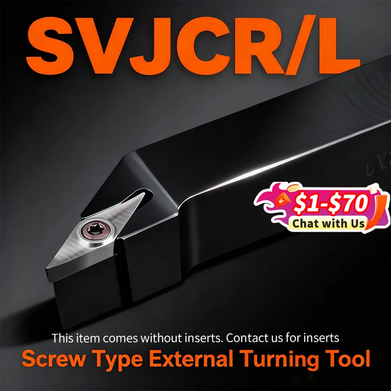 SVJCR1212 SVJCR1616 SVJCR2020 SVJCR2525 External Turning Tool SVJCR SVJCL Lathe Bar Turning Holder CNC Cutter Bar