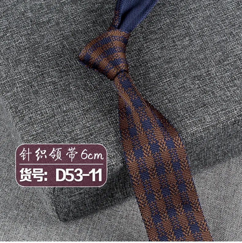 Neue Strick krawatten lässig dünne Krawatte für Party Jungen Mädchen gestrickt gestreifte Krawatte Hochzeit Krawatte für Bräutigam Hals tragen für Männer – Detail 14