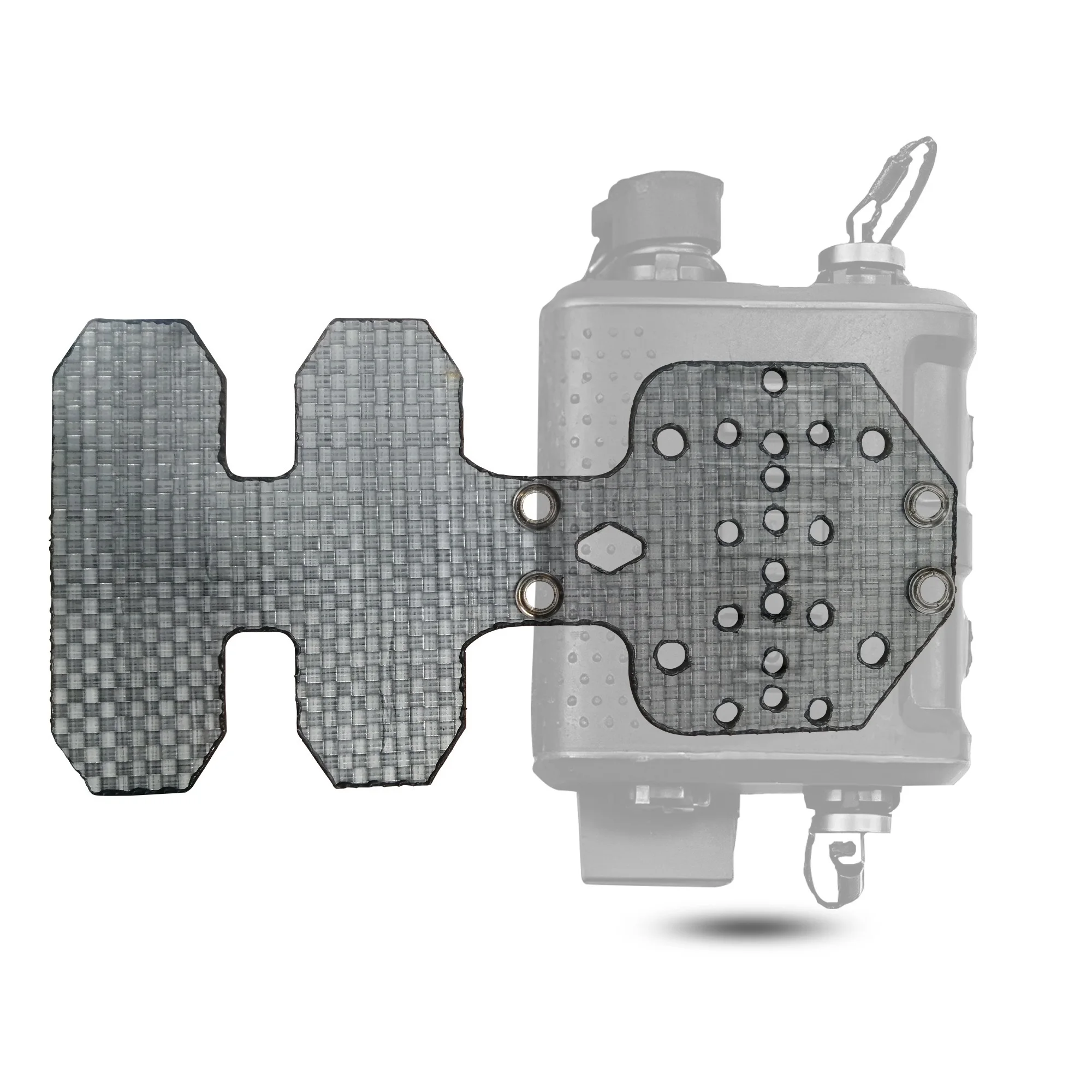 Tactical Universal PTT MOLLE Mount Plate - V60/X50 PTT  Expansion Board Comm Sled Transmitter Fixing Plate - Vest Accessories