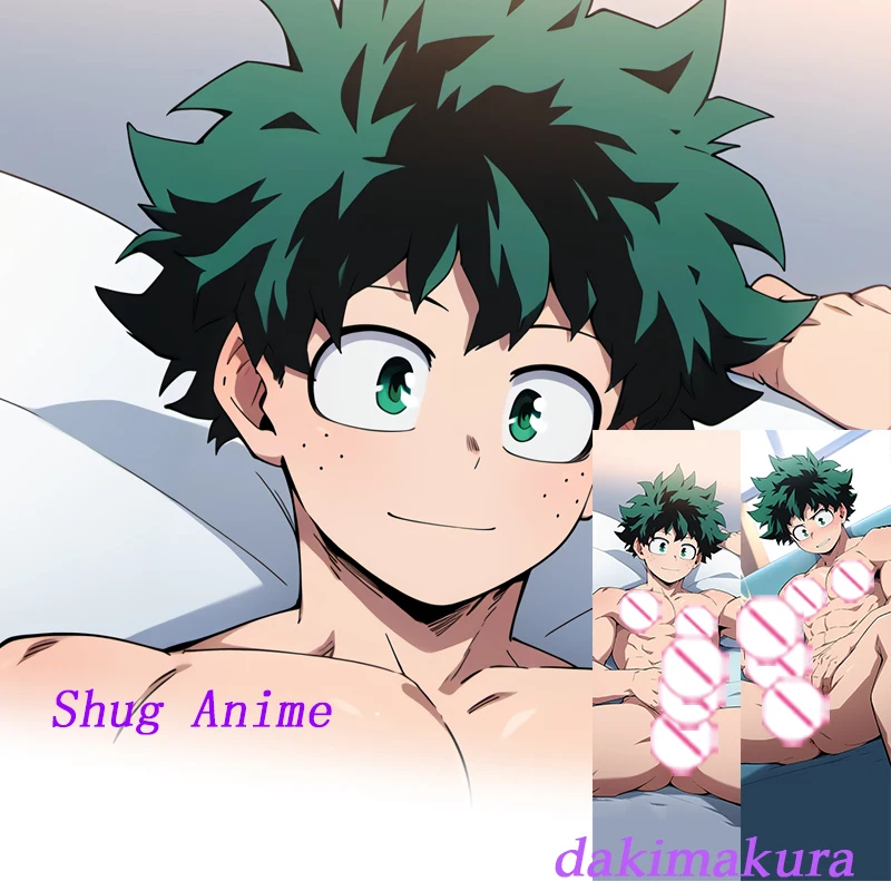 داكيماكورا طباعة على الوجهين أنيمي غطاء وسادة الجسم ، هدايا الفراش ، ميدوريا ، إيزوكو ، فويا ، بالحجم الطبيعي