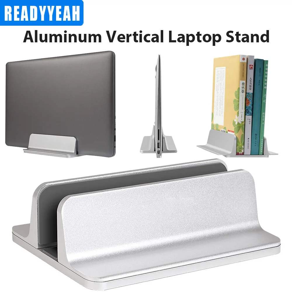 Vertical Laptop Stand For Macbook Air Pro 13 15 16 Desktop Aluminum Stand With Adjustable Dock Size For Notebook Computer Stand