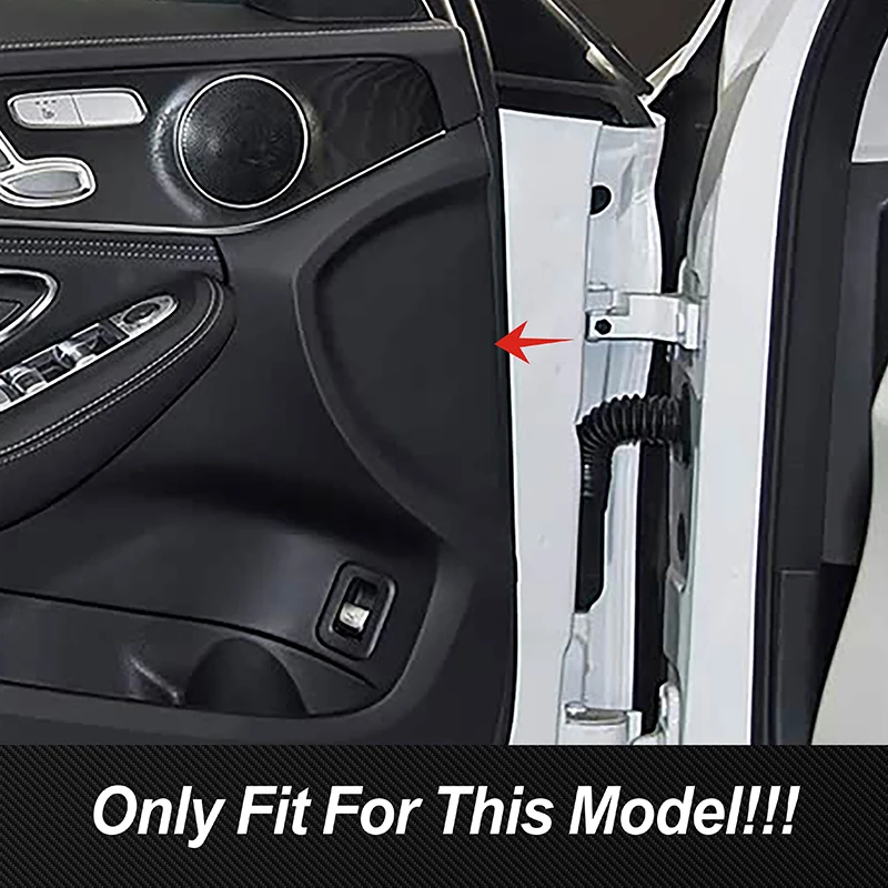 Carbon Fiber Sticker Car Front Door Groove Panel Cover Decoration Trim For Mercedes Benz C Class W205 GLC X253 2016-2018