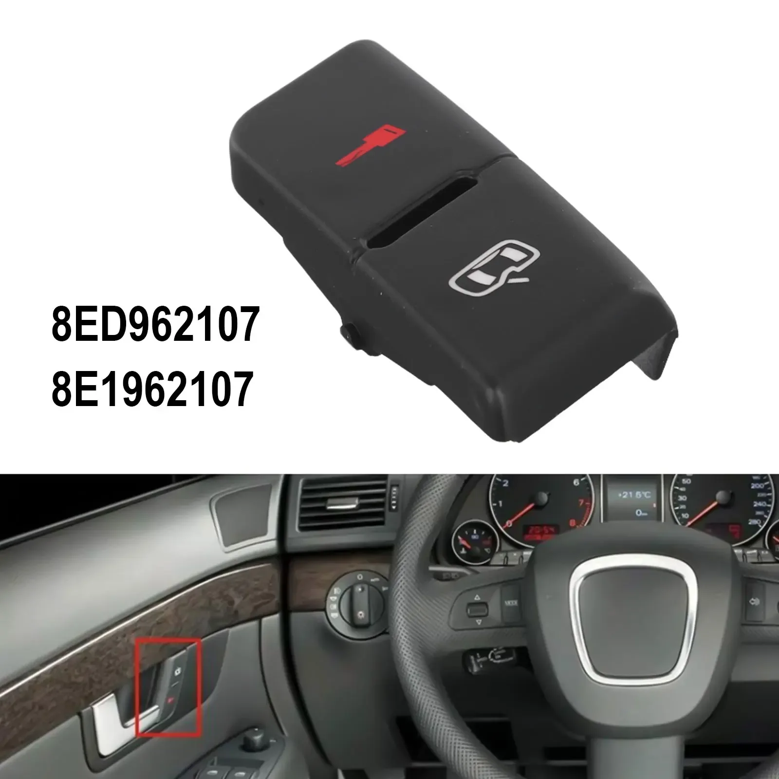 Front Left Door Lock Unit for For A4 For B6 B7 2001-2008 Featuring For Unlock Switch Button Cover S4 RS4 Exeo ST OEM