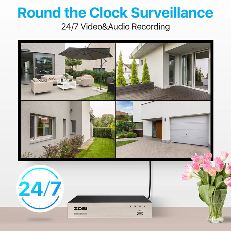 H.265 كامل خط رصاصة كامل HD POE 8ch 8MP في الهواء الطلق كاميرا تلفزيونات الدوائر المغلقة الأمن فيديو للرؤية الليلية والنهارية IP NVR نظام المراقبة