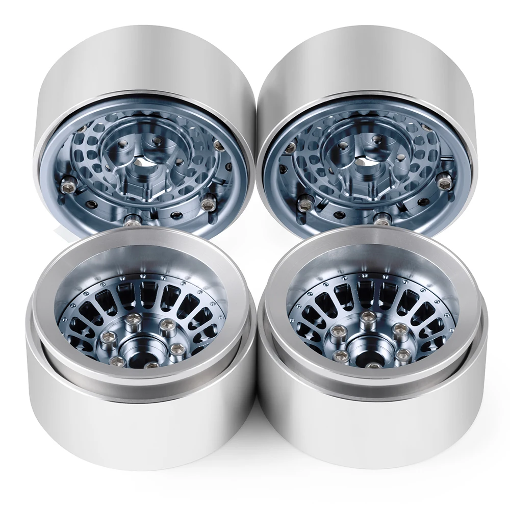 

AXSPEED Metal 1.9 Beadlock Wheel Hub Rim Tires Set for 1/10 RC Crawler Axial SCX10 TRX4 Upgrade Accessories