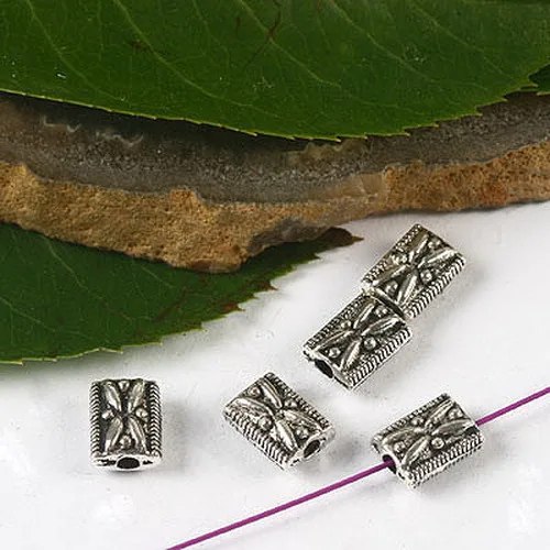 

50pcs 7*5mm Tibetan Silver Tone 2sided Spacer Beads H2671 Beads for Jewelry Making