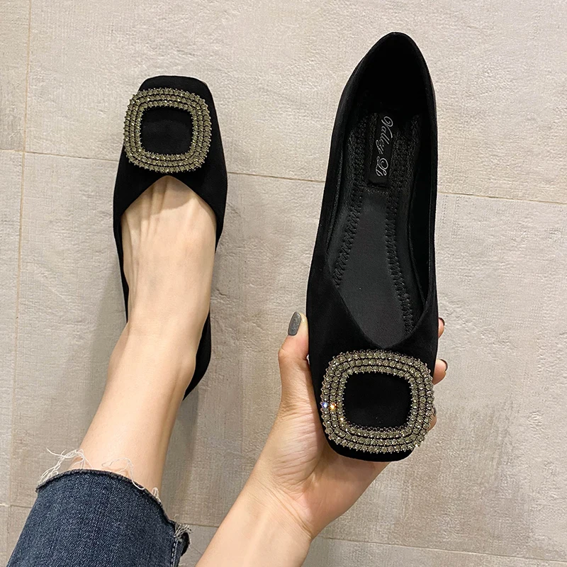 Women Flats Black Dressy Comfort Lady Casual Shoes Slip on No Lace Flat Heel Shoes for Girls Small Size 31 32 33 34 Houndstooth