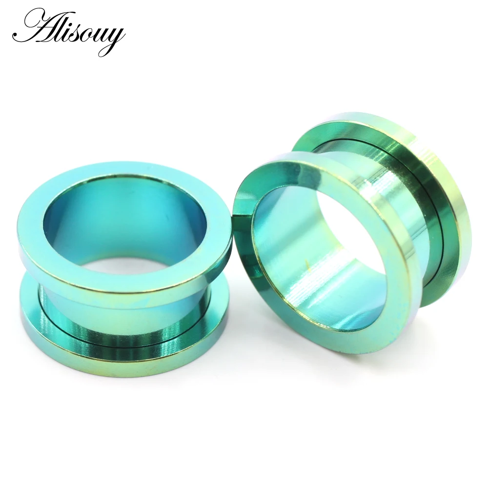 Alisouy 1PC 2-30mm Ear Gauges 316L Stainless Steel Ear Tunnels Plugs Piercing Jewelry Ear Stretchers Expander Plugs and Tunnels