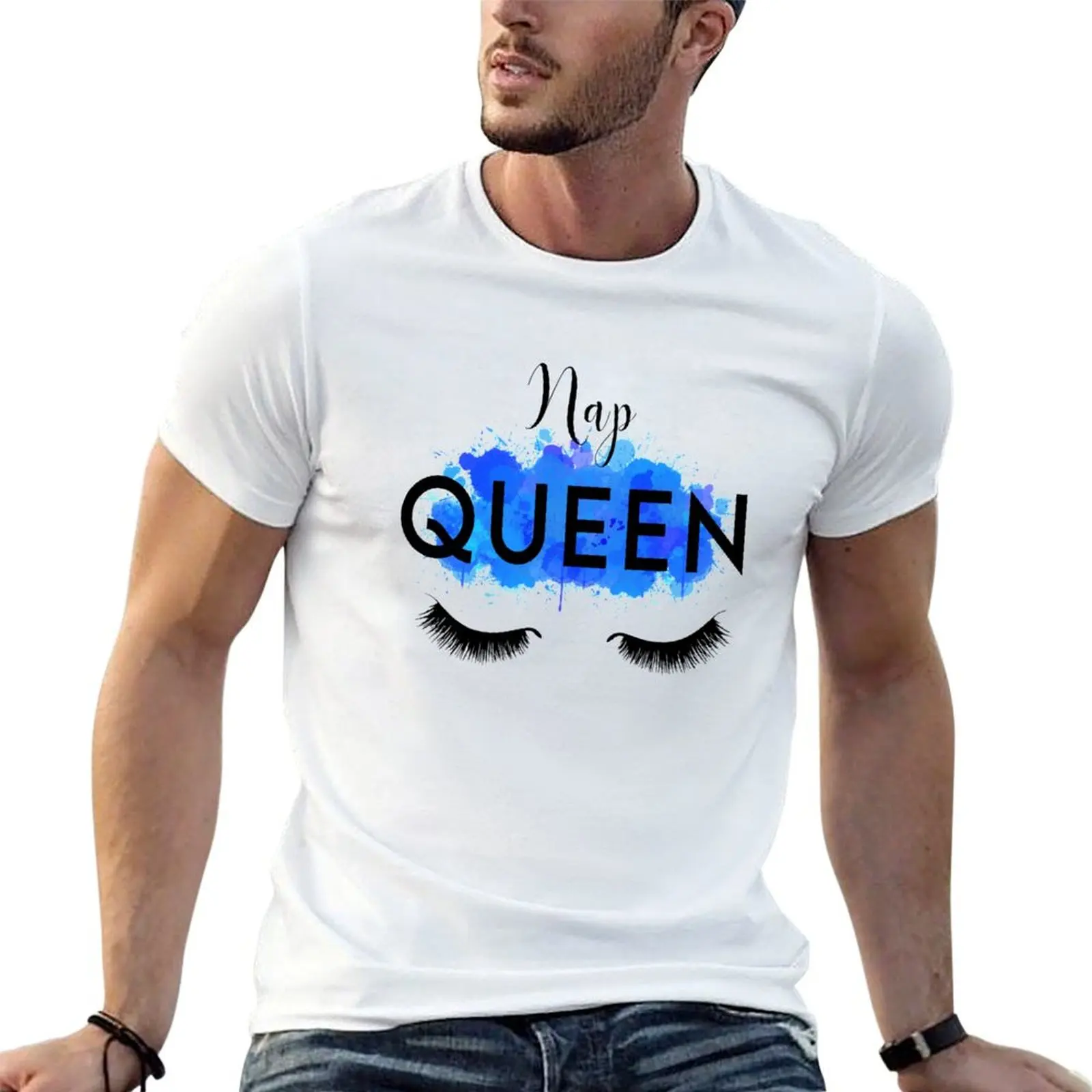 Nap Queen T-Shirt Large Size Soft Cotton T-Shirt