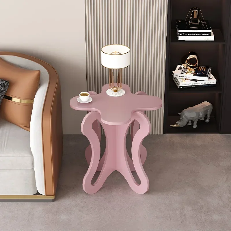 Nordic Wave Colorful Cartoon Side Table, Sofa Side Table, Cabinet Corner Table, Modern and Simple Multifunctional Petal Table