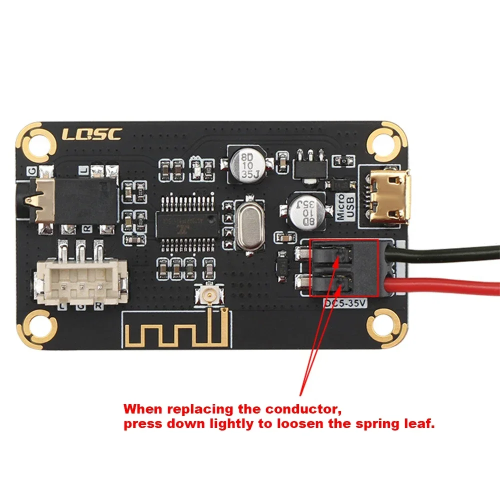 Practical Reliable Useful Audio Receiver Board Tool Wireless Accessories Adapters Attachments Components DC 5-35V