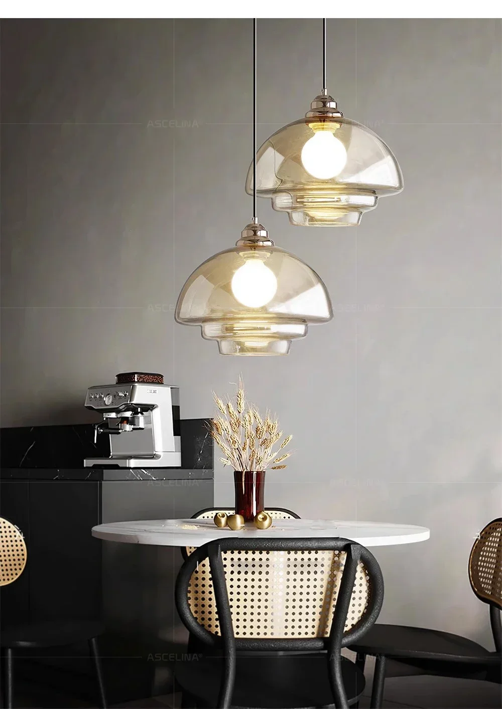 Vintage Glass Pendant Light White For Living Room Dining Room Restaurant Coffee Shop Bar Study Room Indoor Decorative Chandelier