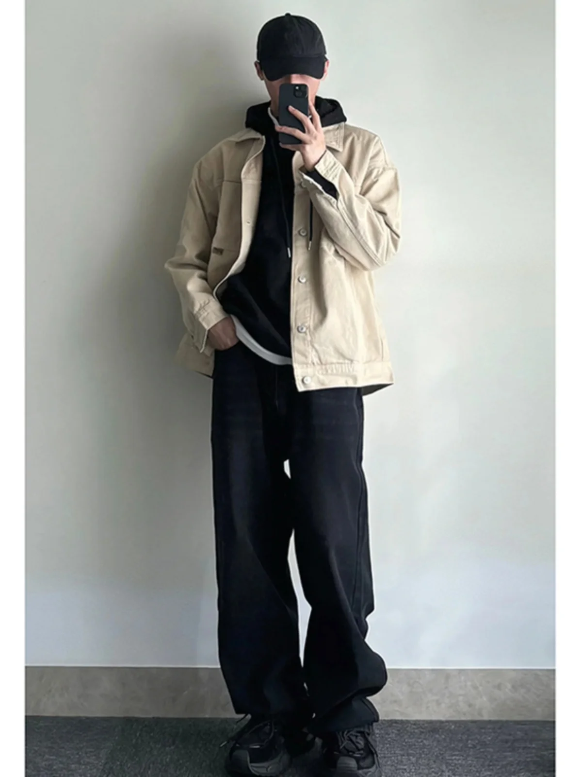 

Waed Straight Leg Jeans Men Autumn Winter American Sle Cleanfit Wide Leg Pants Trendy And Haome Cumulative Sense