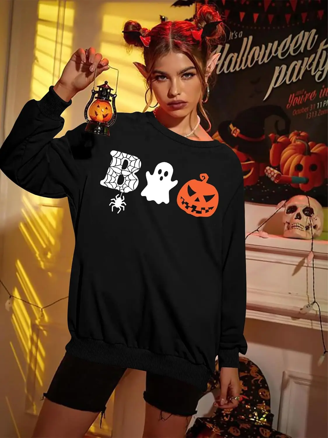 YI XIANG RAN Pumpkin Sweatshirt Women Fall Sweatshirt Pumpkin Graphic Shirts Happy Fall Yall Long Sleeve Pullover Tops