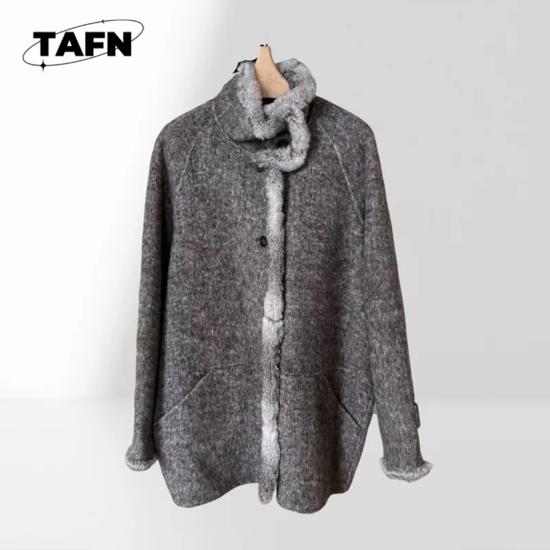 Conjunto de calças femininas chiques de ajuste fino com blazer combinando conjunto de calças femininas de ajuste fino para um visual moderno e chique AJ1855