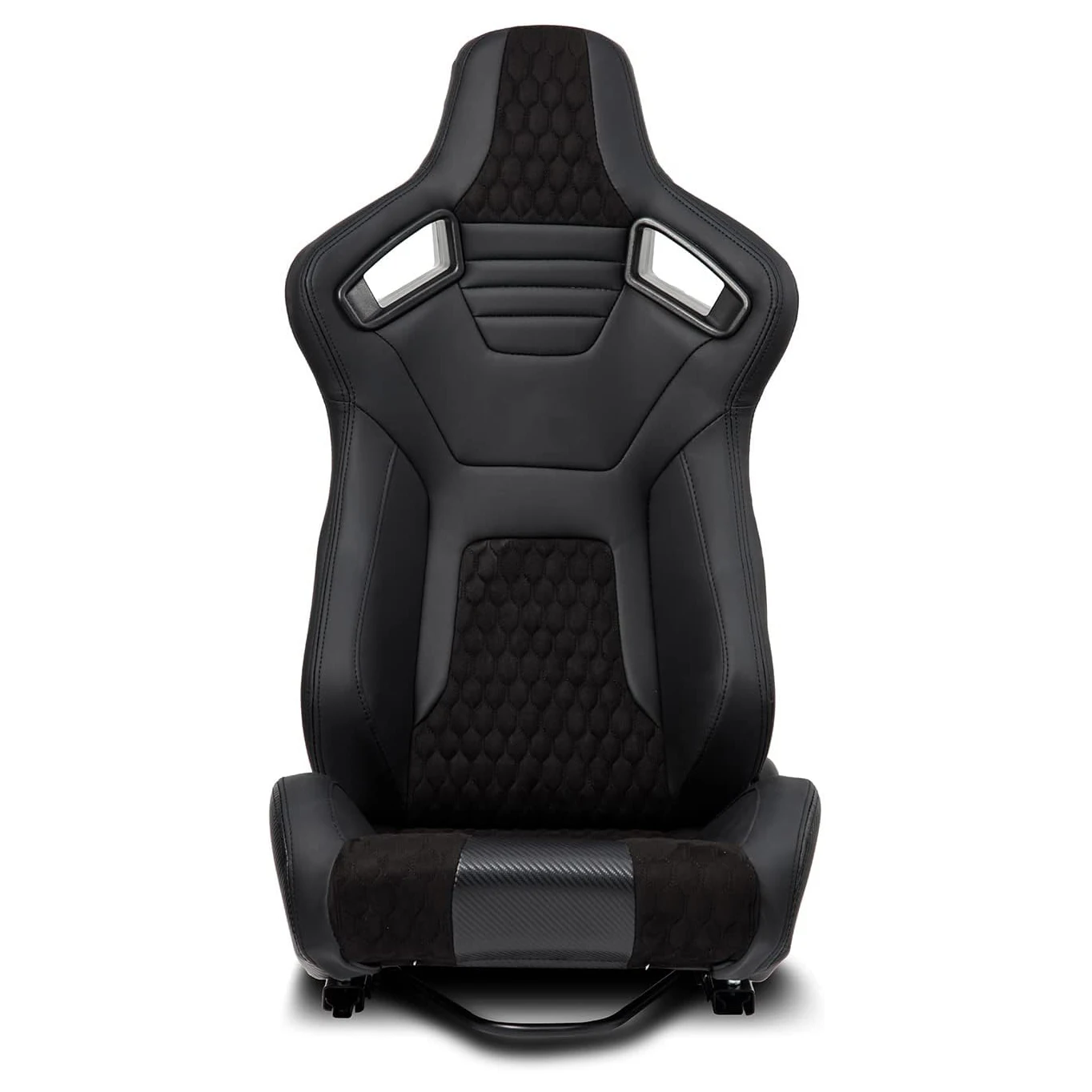 1087 Black Suede Special Stitching Universal Leather Car Simulator Gaming Adjustable Sim Bucket Racing Seats