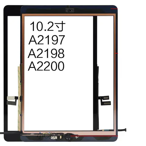 10Pcs Replacement For iPad 7 8 A2200 A2198 A2197 7th 8th 2019 Touch Screen Digitizer Panel Glass Assembly Display With Adhesive